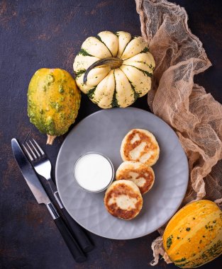 Lezzetli ev yapımı kabak krep