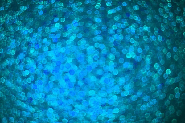 Abstract festive blue bokeh background — Stock Photo, Image