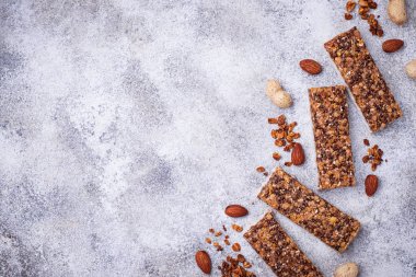 Ev yapımı granola barlar Fındıklı. 
