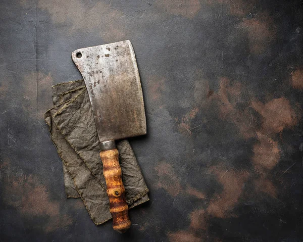 Butchers vintage cleaver for meat — Stock Photo, Image