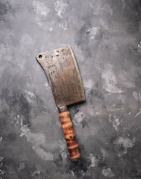 Butchers vintage cleaver for meat — Stock Photo, Image