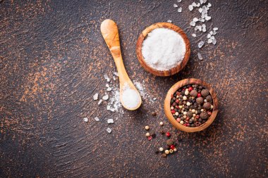 Tuz ve biber. Mutfak arka plan