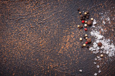 Tuz ve biber. Mutfak arka plan