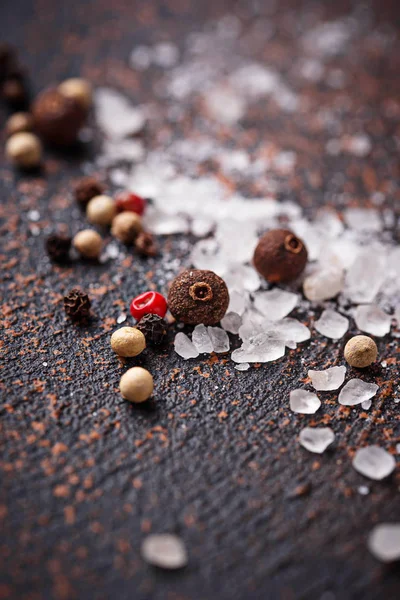 Tuz ve biber. Mutfak arka plan