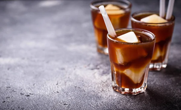 Café gelado com leite congelado — Fotografia de Stock