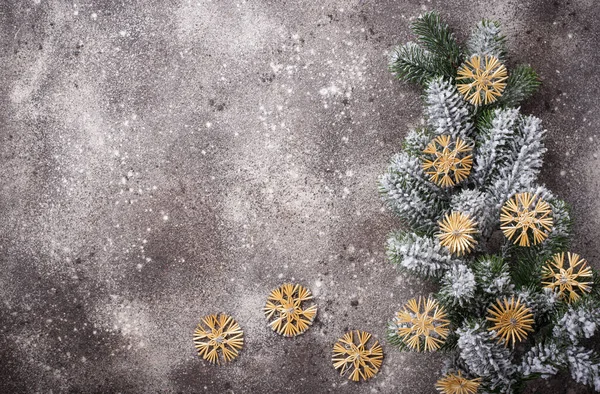 Árbol de Navidad eco decoración de paja — Foto de Stock