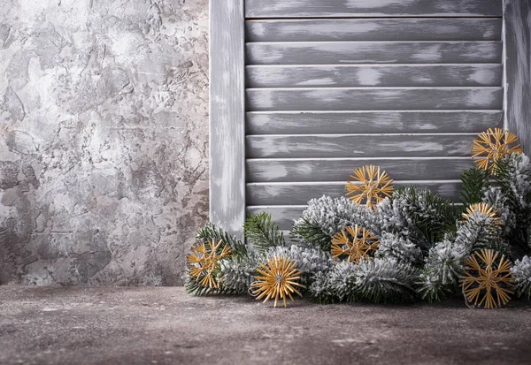 Albero di Natale eco decor da paglia — Foto Stock