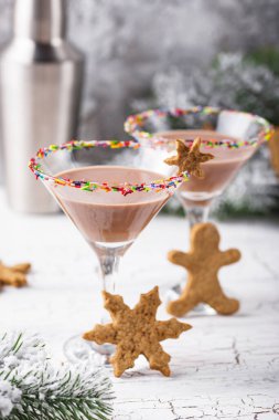 Şekerli kurabiye martinisi.