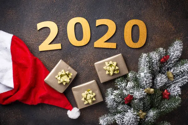 Navidad Año Nuevo 2020 fondo — Foto de Stock