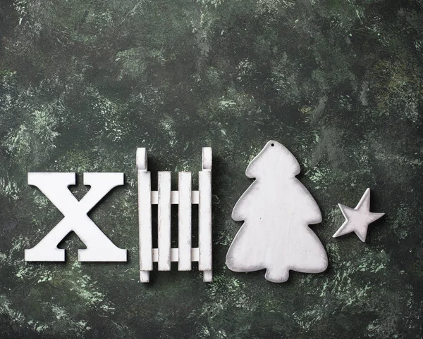 Karácsonyi háttér levelekkel Xmas — Stock Fotó
