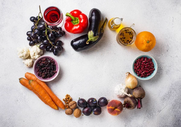 Antioxidantes em produtos. Comida limpa — Fotografia de Stock