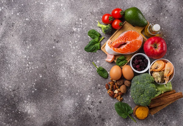 Alimentos para o cérebro e boa memória — Fotografia de Stock