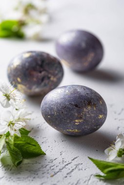 Mermer efektli Paskalya yumurtası