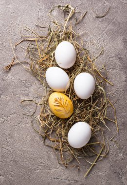 Paskalya boyalı tavuk altın yumurtası