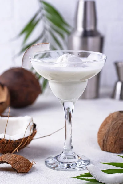 Coconut Margarita κοκτέιλ με παγωτό — Φωτογραφία Αρχείου