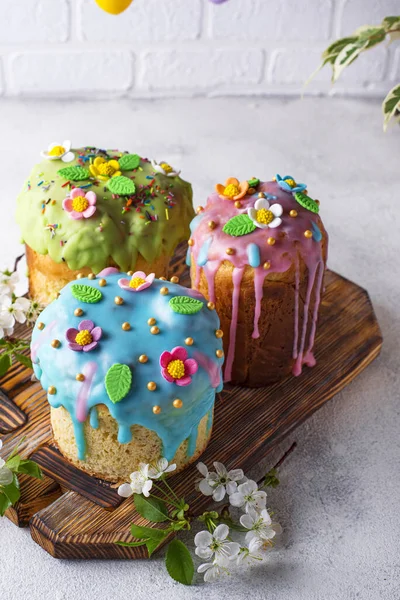 Traditional Easter cake with topping