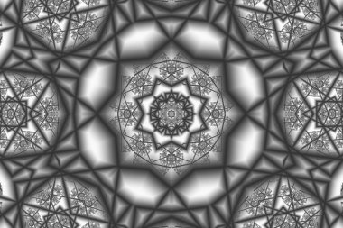 Gri ve beyaz olarak arabesk deseni yüksek ayrıntıda