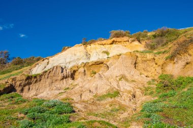 Frankston, Victoria, Avustralya 'daki Olivers Hill' in Eroding uçurumları