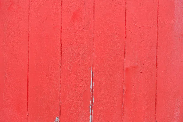 Rode Verf Schilferend Van Houten Ondergrond — Stockfoto