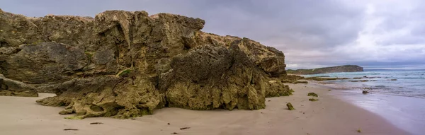 พาโนรามาของห ดกร อนท ชายหาด Pennington Bay เกาะค งการ ออสเตรเล ยใต — ภาพถ่ายสต็อก