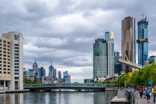 Melbourne Australia December 2019 View Eureka Tower Other Skyscrapers Rising — Stock Photo, Image