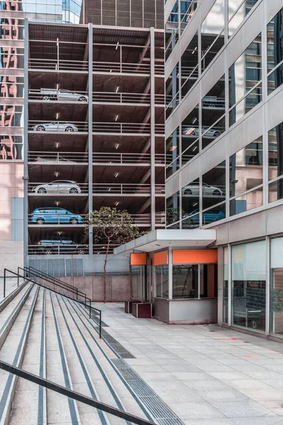 Mobil Mobil Yang Diparkir Tempat Parkir Multi Level Melbourne Australia — Stok Foto