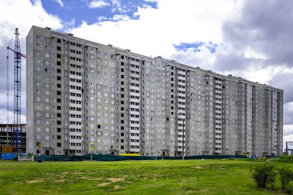 Pembangunan Gedung Perumahan Bertingkat Minsk Belarus — Stok Foto