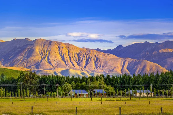 Magníficas Colinas Pôr Sol Fiordland South Island Nova Zelândia — Fotografia de Stock