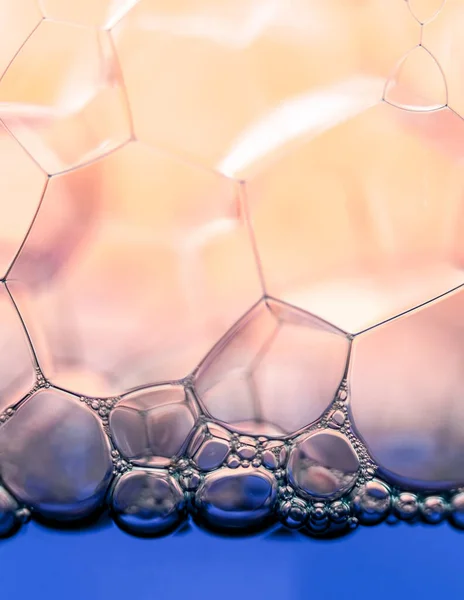 Spherical Colored Bubbles Extreme Closeup Beautiful Elegance — Stok Foto