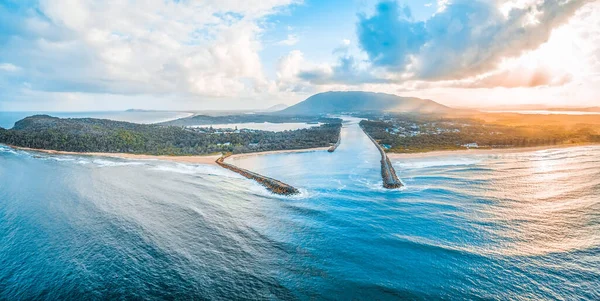 Pantai North Haven New South Wales Australia Pemandangan Panorama Udara — Stok Foto