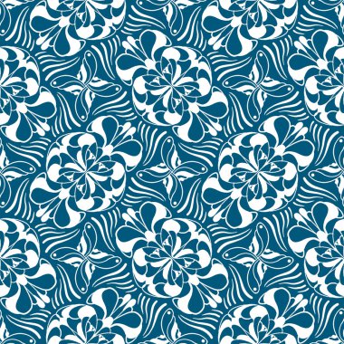 Soyut, pürüzsüz el çizimi deseni