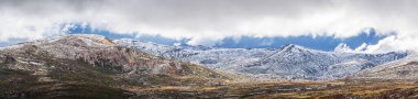 Kar Dağları 'nın panoramik manzarası. Avustralya Alpleri, Kosciuszko Ulusal Parkı, Avustralya