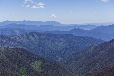 Victoria, Avustralya 'daki Hotham Dağı yakınlarındaki Majestic Avustralya Alpleri.