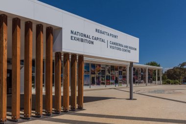 Canberra, Avustralya - 11 Mart 2018: Canberra ve Avustralya 'daki Bölge Ziyaretçi Merkezi