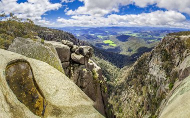 Buffalo Ulusal Parkı 'nın kırsal ve Alpler manzarası - Gorge Gözcüsü