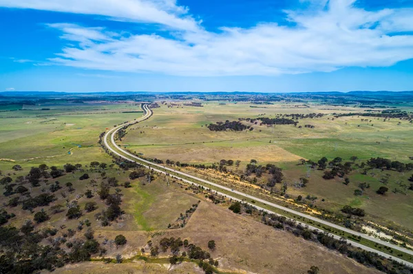 Hume Highway Berkelok Kelok Melalui Pedesaan Cullerin New South Wales — Stok Foto