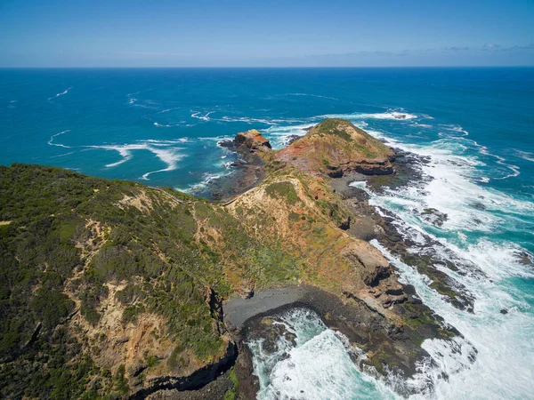 Letecký Pohled Pobřeží Cape Schanck Morningtonský Poloostrov Victoria Austrálie — Stock fotografie