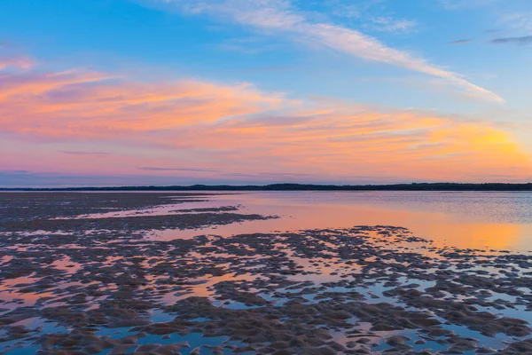 Krásný Zlatý Západ Slunce Inverloch Foreshore Beach Gippsland Victoria Austrálie — Stock fotografie