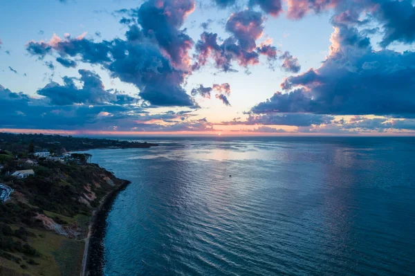 Solnedgång Över Vackra Havskusten Australien — Stockfoto