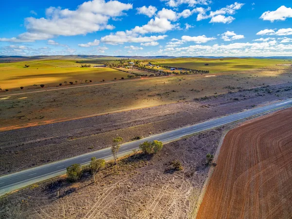 Widok Lotu Ptaka Wieś Australii Południowej Słoneczny Dzień — Zdjęcie stockowe