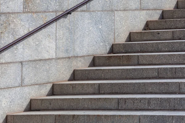Escadaria Granito Arquitetura Cidade Closeup — Fotografia de Stock