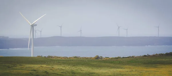 Панорама Вітрової Електростанції Портленді Вікторія Австралія — стокове фото
