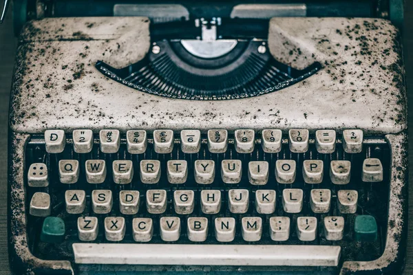 Closeup Old Rusty Typewriter — Stock Photo, Image