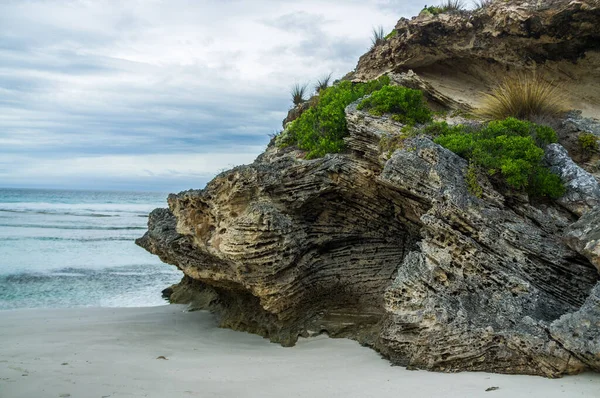 Hermosa Roca Erosionada Pennington Bay Isla Canguro Australia Meridional —  Fotos de Stock