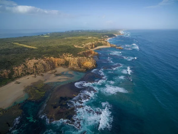 Aerial View Point Nepean National Park Coastline Bright Sunny Day — Stock Photo, Image