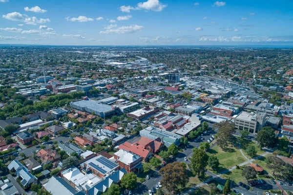 Εναέρια Τοπίο Της Oakleigh Προάστιο Στη Μελβούρνη Αυστραλία — Φωτογραφία Αρχείου