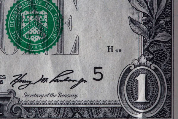 Closeup Used Dollar Paper Money Bill — Stock Photo, Image