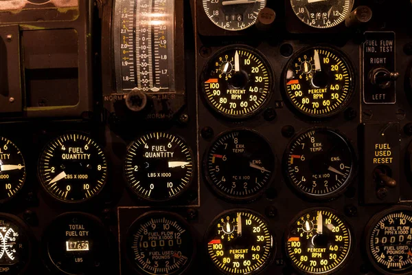 Luchtomgrenzingsprofielen Voor Luchtvaartuigen Met Achtergrondverlichting — Stockfoto