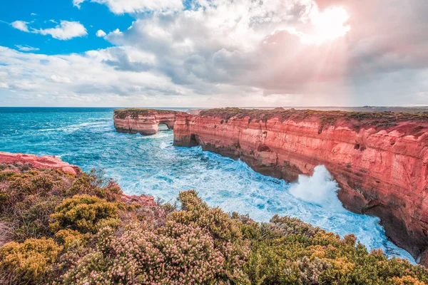 Formazione Rocciosa Del London Bridge Sulla Great Ocean Road Victoria — Foto Stock