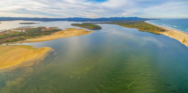 Flygfoto Över Goat Island Och Horse Island Nära Mallacoota Vid — Stockfoto